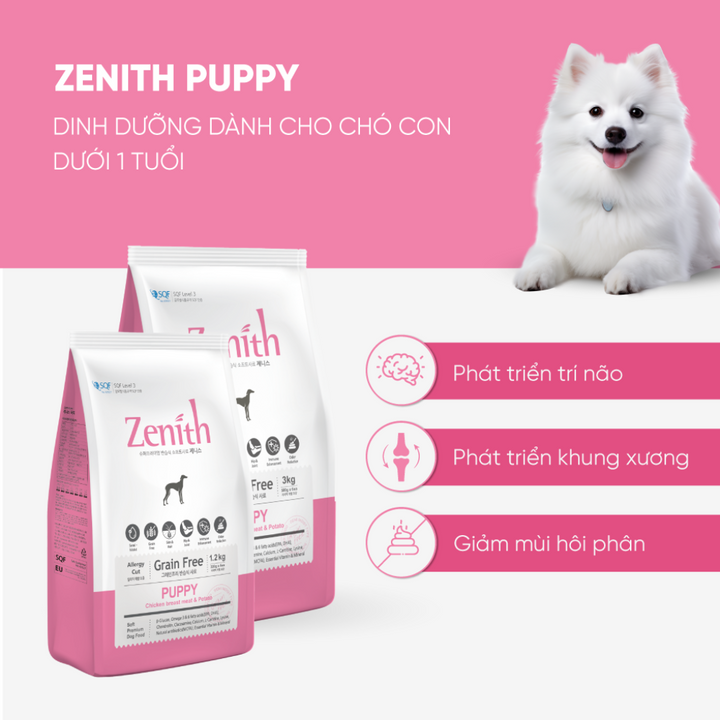[1.2KG - 3KG] Hạt Mềm Zenith Chó Mọi Lứa Tuổi