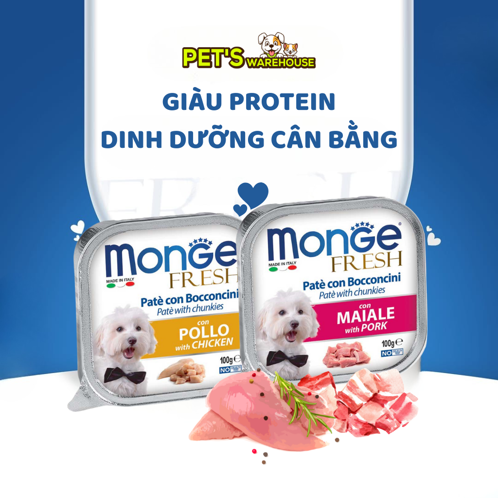 [100G] Pate Monge Chó Nhiều Vị