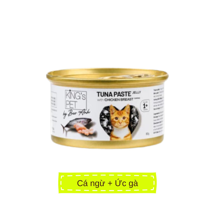 Pate King's Pet Bảo Anh Mèo Mọi Lứa Tuổi Lon 80G