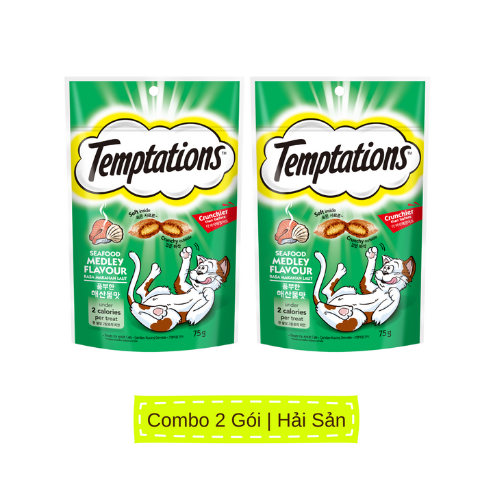 Bánh Thưởng Temptations Mèo 75G
